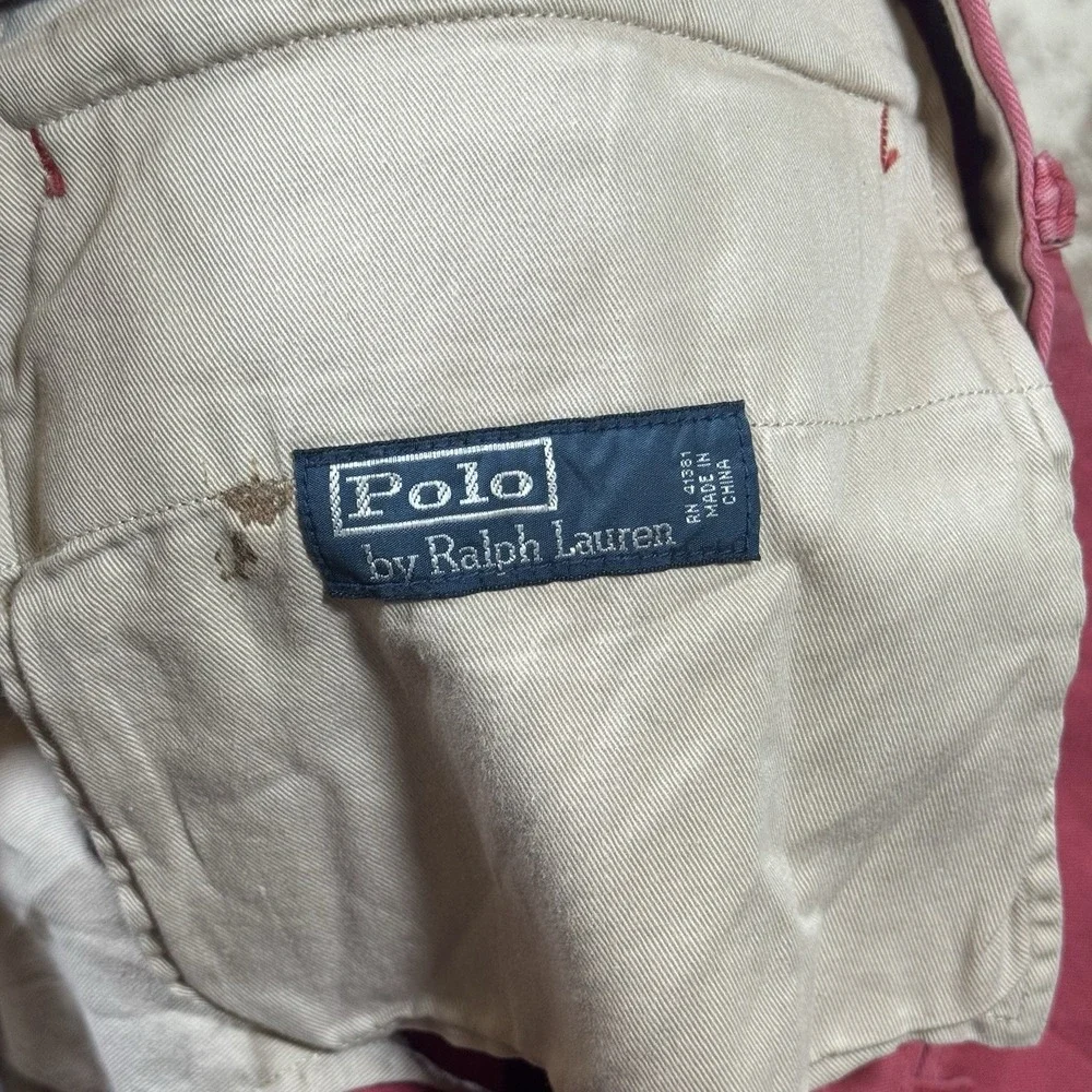 Polo Ralph Lauren Classic Fit Chino Pants Mens‎ 48x28 Coral Pink Big RL 5 NWT